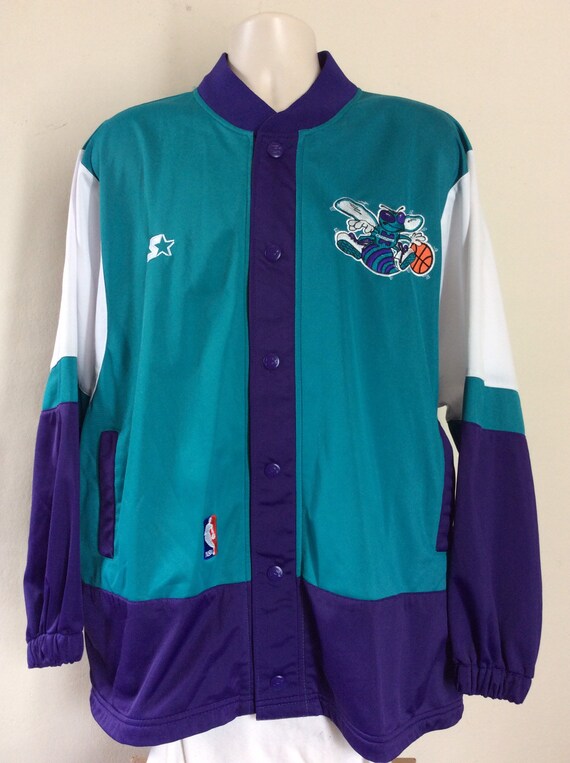 90s charlotte hornets starter jacket