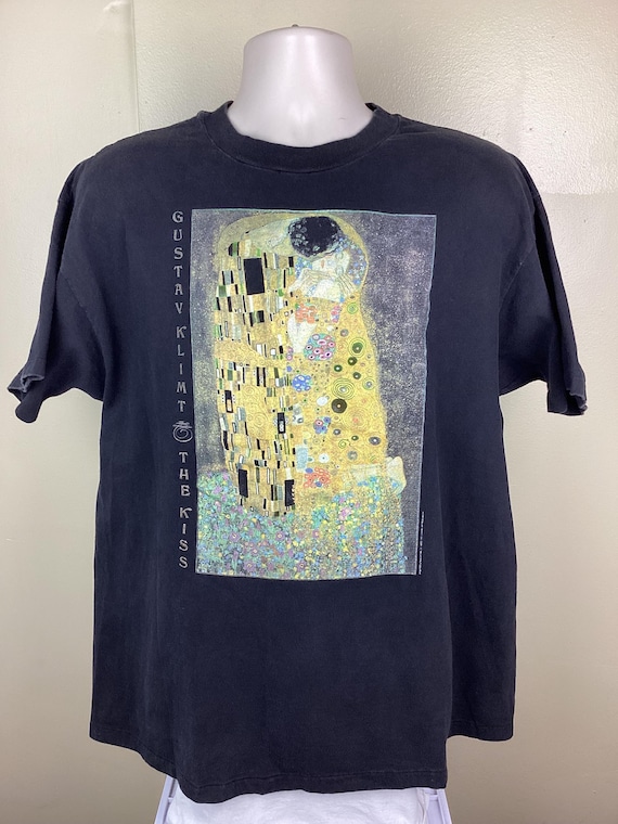 ヴィンテージ 90年代初頭 グスタフ・クリムト 接吻 Tシャツ ヴィンテージ 90年代初頭 グスタフ・クリムト 接吻 Tシャツ