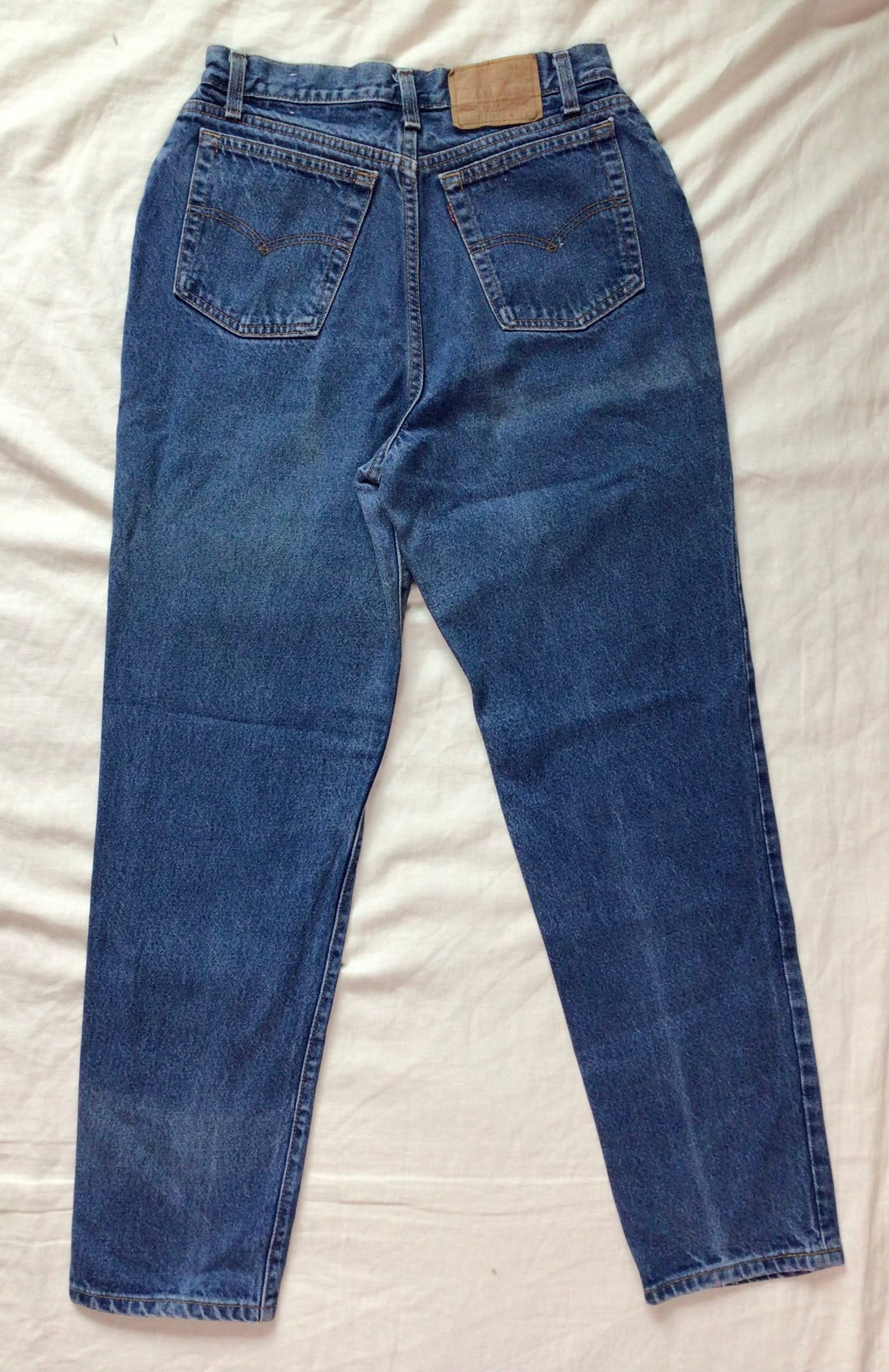 Levi's 40505ストライプ  W32 L32 USA製 USED Vintage Levi Strauss 505 Blue Denim Jeans - Retro Cotton