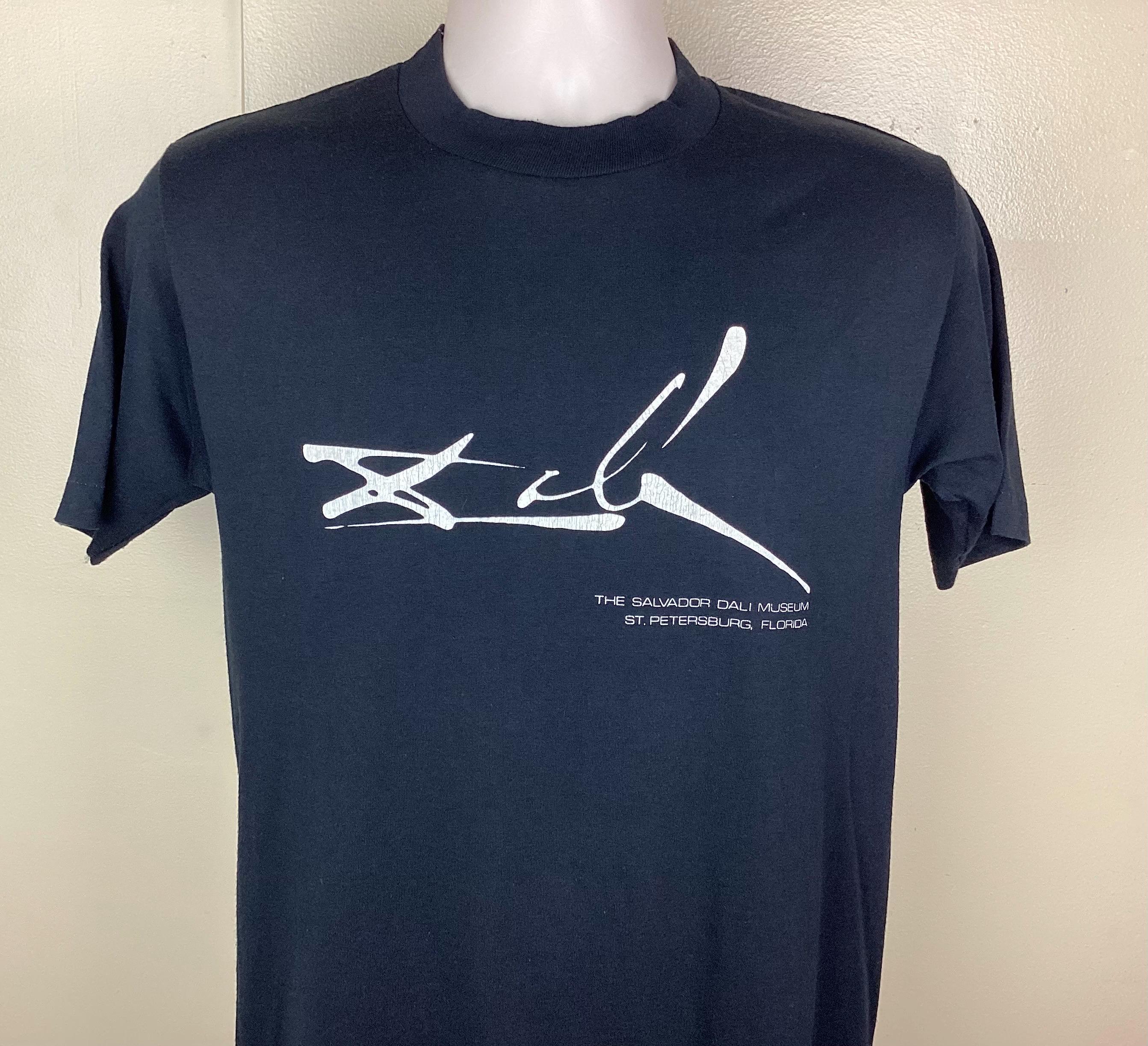 ヴィンテージ 80年代 サルバドール・ダリ美術館 Tシャツ ブラック M 