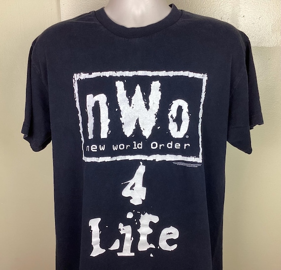 ヴィンテージ 1998 WCW N.W.O. 4ライフ Tシャツ ブラック L 90年代