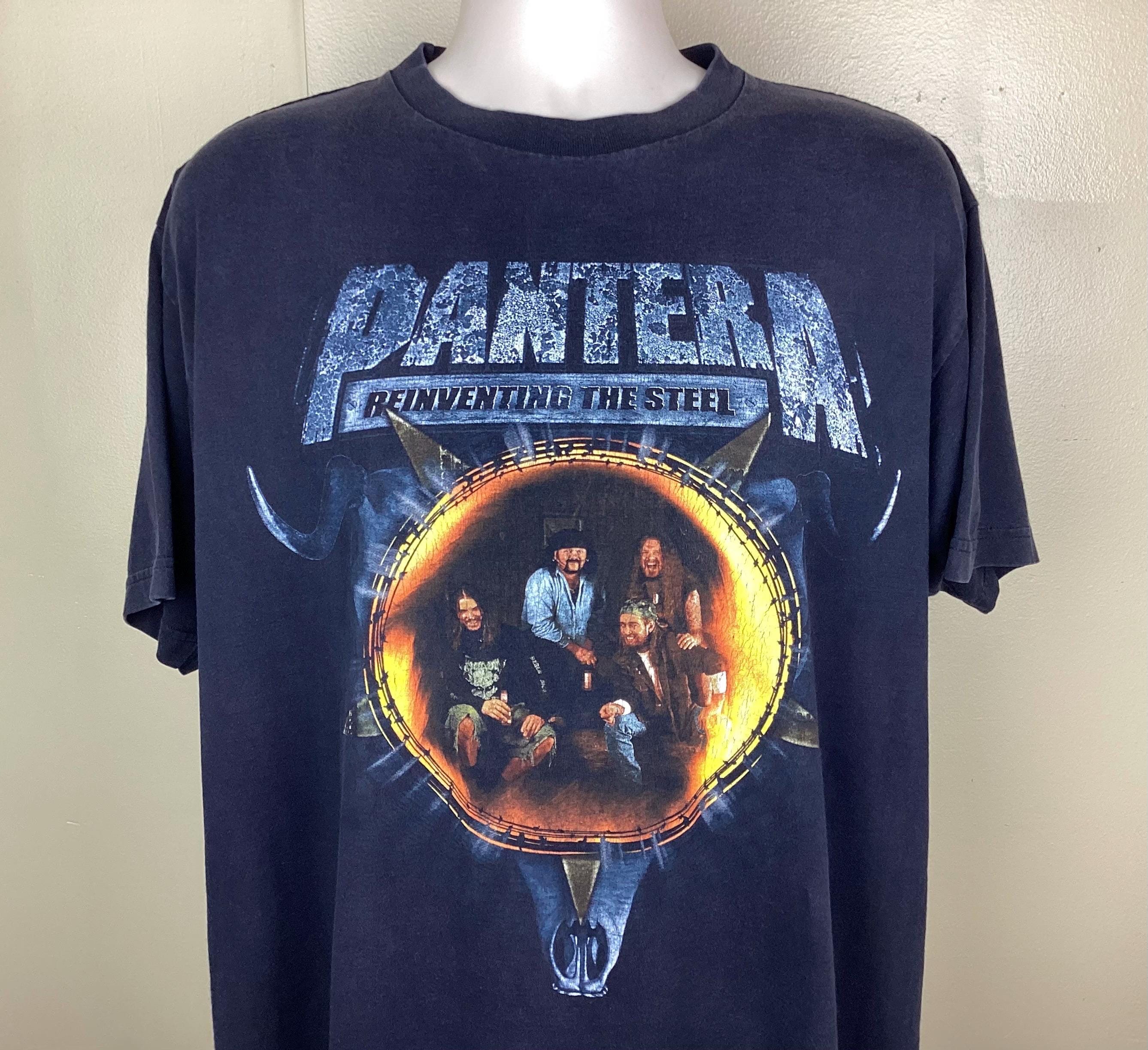 Vintage 2000 Pantera Reinventing the Steel T-shirt Black XL Y2K