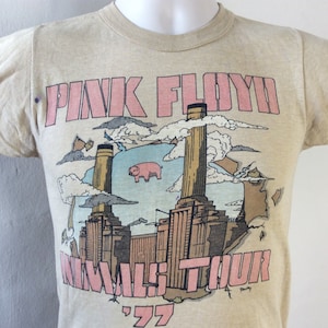 Vtg 1977 Pink Floyd Tour Concert T-shirt -