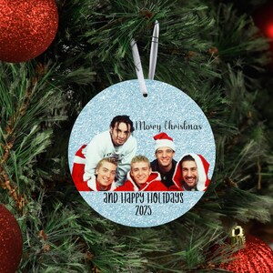 NSYNC Christmas Ornament, Merry Christmas Happy Holidays