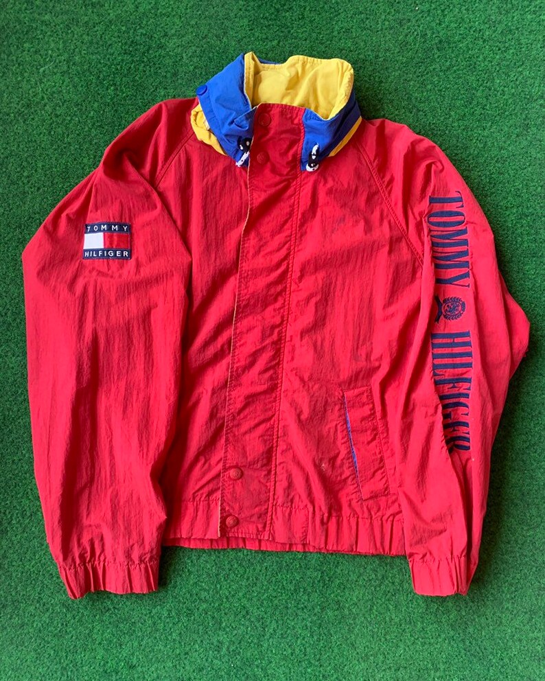 tommy hilfiger spellout jacket