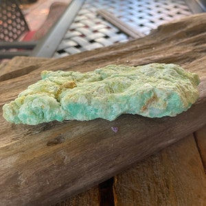 Rough/Raw Blue Green Chrysophrase from Brazil New Find 172g Mineral Crystal Specimen.