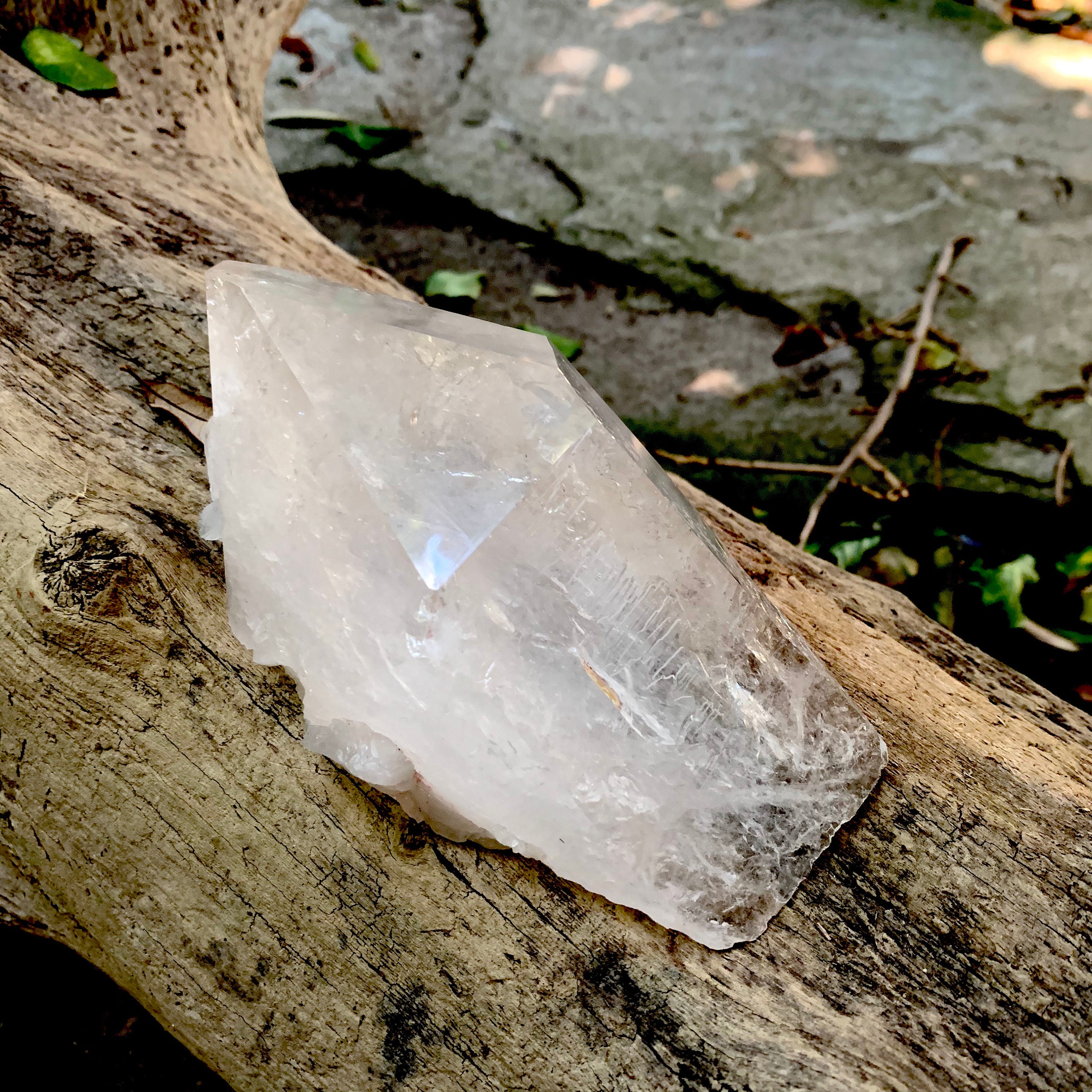 【極大結晶/1.75kg】最高峰 ブラジル ミナスジェライス州産 水晶ポイント 鉄分を含む水晶のポイント標本 720g ブラジル、ミナスジェライス州産