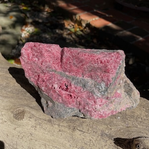Large Beautiful Natural Rhodonite Specimen 1610g 3lbs 9oz From Minas Gerais Brazil