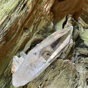 Stunning Large Columbian Lemurian Optical Quartz Point 194g Specimen Mineral Crystal Water Clear