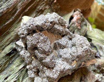 Raw Pyrite Crystal Specimen: Large Natural Peruvian Mineral (594g)