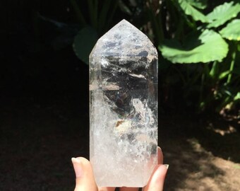 Beautiful Tall Brazilian Quartz Polished Point 260g Minas Gerais Metaphysical, Healing, Pagan, Wicca, Collection