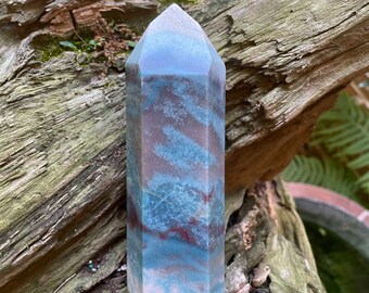 Trolleite with Lazulite Polished Point From Brazil 662g Specimen, Healing, Metaphysical, Chakra, Wicca, Pagan