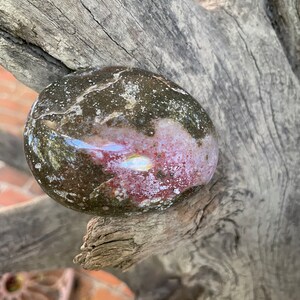 Beautiful Ocean Jasper Palm Stone 124.2g From Madagascar Specimen