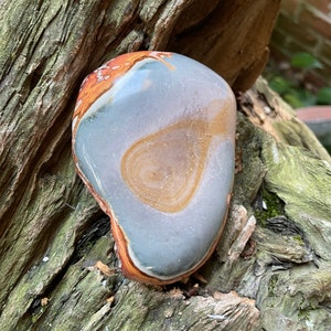 Half Polished Polychrome Jasper Stone, 216g Specimen From Madagascar Mineral Crystal