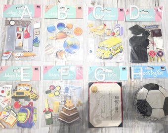 Rare Jolee's Boutique Scrapbook Stickers and Embellishments NIP