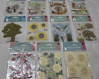 Rare Jolee's Boutique Scrapbook Stickers and Embellishments NIP