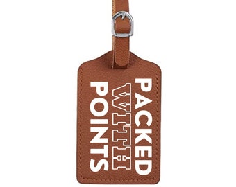 Packed With Points luggage tag