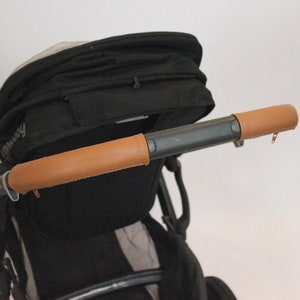 Uppababy Vista leather handle bar covers Caramel