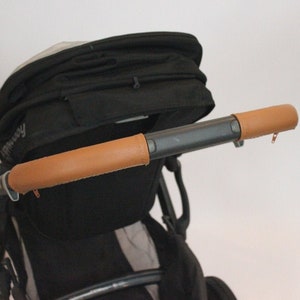 Uppababy Vista lederen stuurbeschermers Caramel