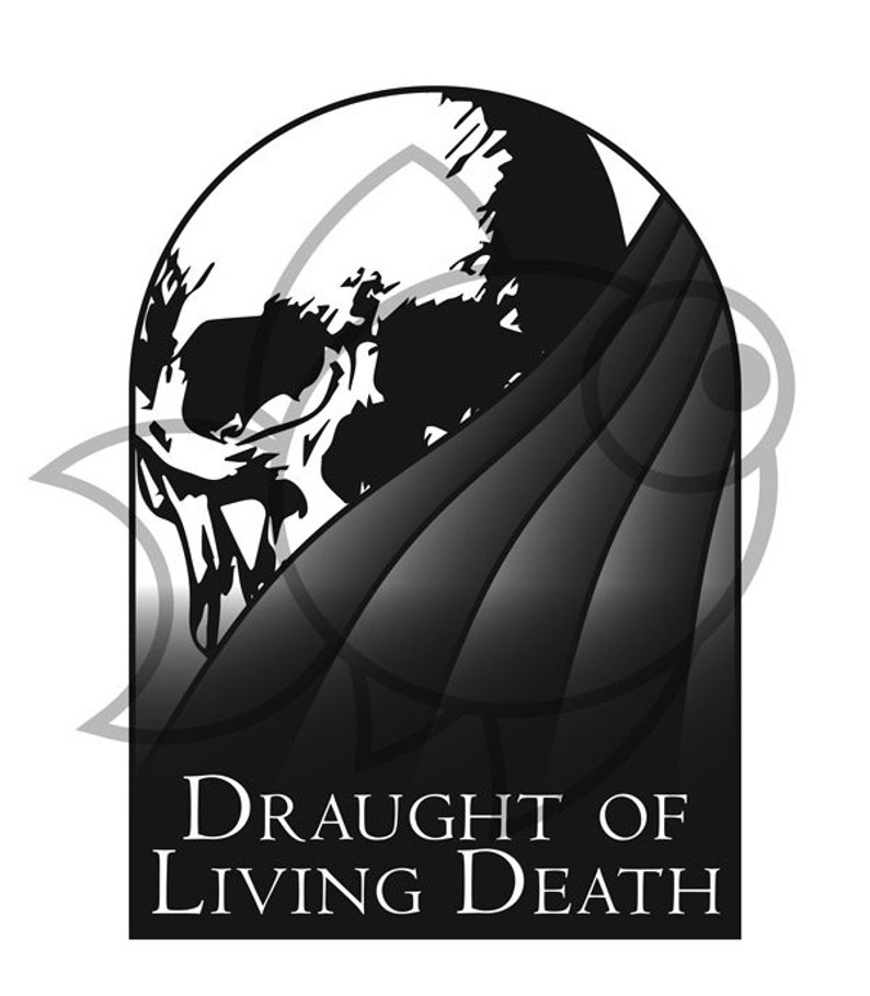 Draught of Living Death Label Etsy