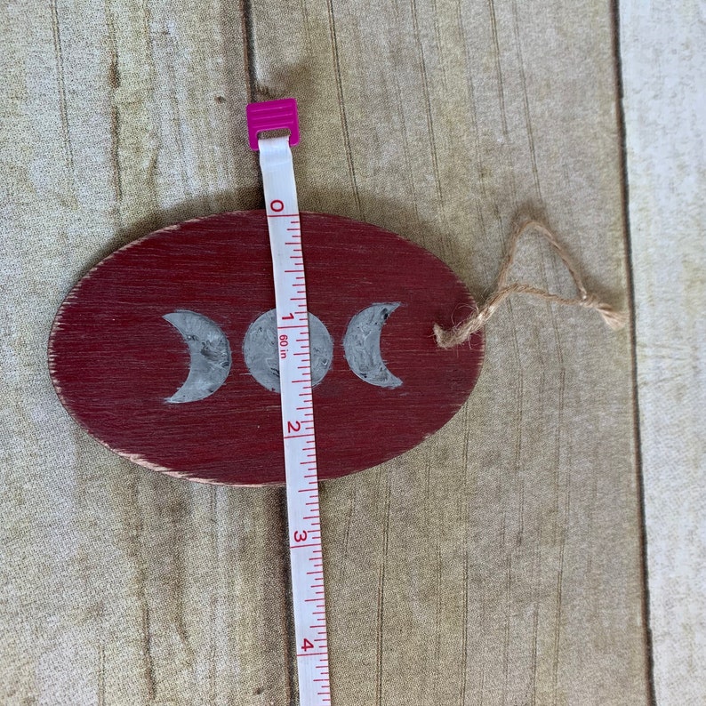 wiccan ornament triple moon ornament pagan ornament witch ornament Moon phase ornament altar hanging lunar ornament