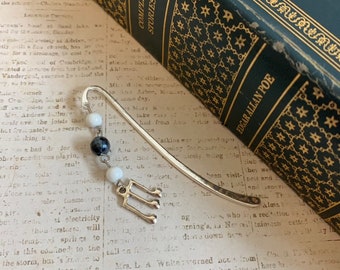 Black and white music note bookmark, musical bookmark, musician bookmark, music teacher gift, band bookmark, music lover gift