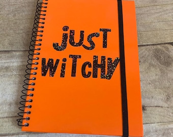 Rainbow just witchy notebook, pagan notebook, book of shadows, wiccan note book, occult notebook, witch journal, witch diary, pagan diary