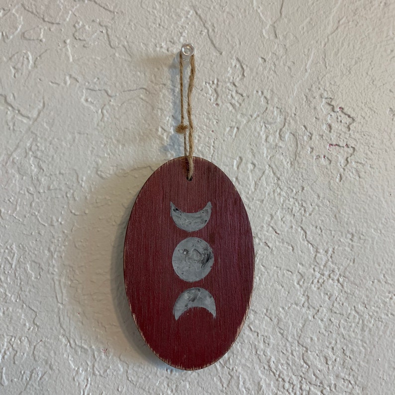 wiccan ornament triple moon ornament pagan ornament witch ornament Moon phase ornament altar hanging lunar ornament