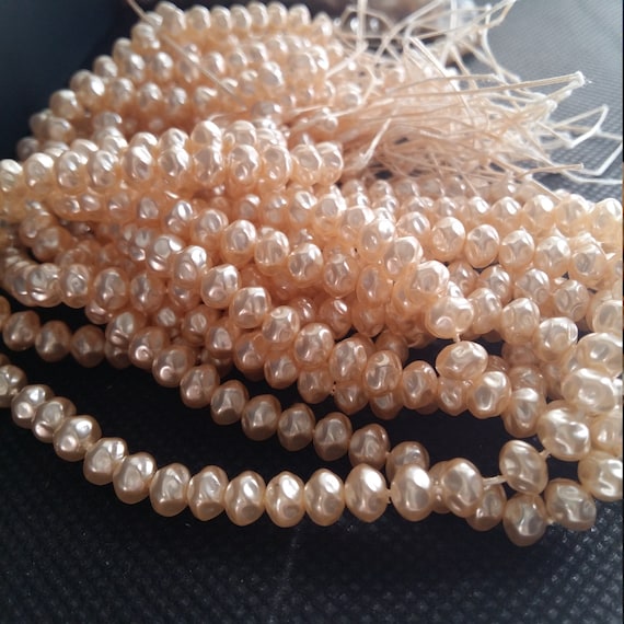 Buy Of 50 Small Freshwater Baroque Pearls Pearl imitation Luxury Necklace Mother of Pearl Pearls Small Small Jewelry Fake Pearls Online in India Etsy