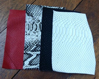 leather scraps snake &graine