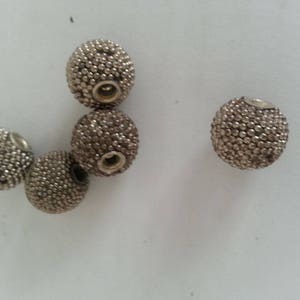 métal fantaisie argentées beads to bille image 2