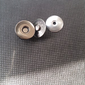 Magnet button magnet/bag/snapchat /fermeture dark gray metal buttons for bag/leathergoods /maroquinerie