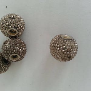 métal fantaisie argentées beads to bille image 3