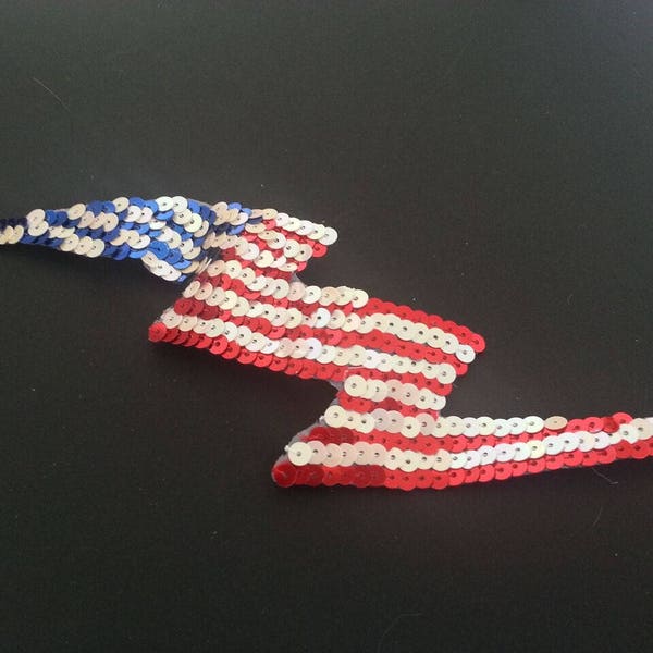 motif#paillette#drapeau#Us#coudre