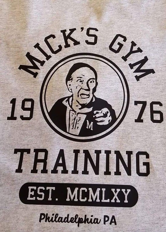 Rocky Inspired Mick/'s Gym Mens T-Shirt Retro 70s 80s Classic Boxing Film Tee