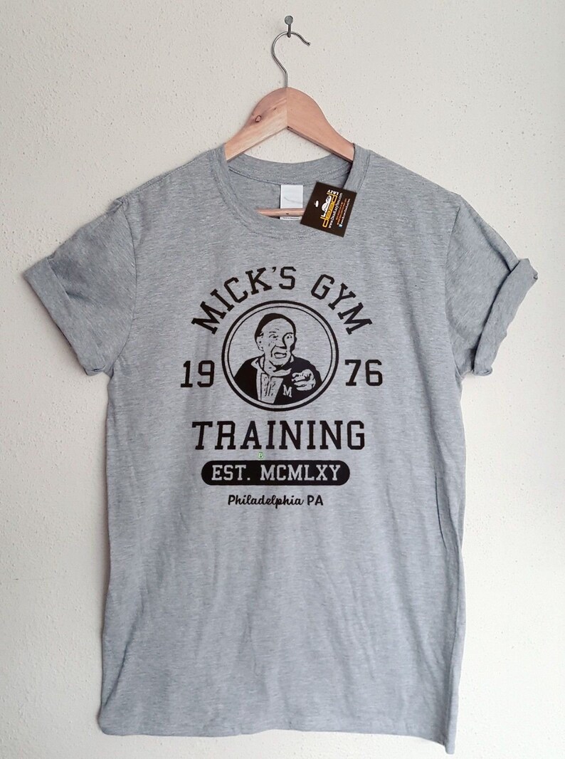 Rocky Inspired Mick/'s Gym Mens T-Shirt Retro 70s 80s Classic Boxing Film Tee