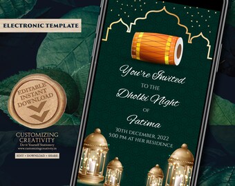 Dholki Invitation Etsy