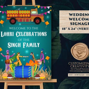 Lohri Welcome Signs & Lohri posters, Lohri decoration as Welcome to Lohri Sign, Lohri Party signs as Welcome Lohri signs, Lohri decor signs