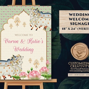 Hindu Wedding Welcome sign Hindu Welcome sign, Indian Wedding decor as Desi Wedding Sign, Hindu Wedding sign Indian as Indian Wedding sign