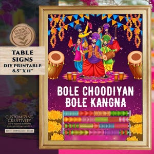 Bangle bar sign Bindi station signs, Mehndi decoration as Bangle ceremony decor & Henna station Desi wedding, Mehndi decor as Haldi decor