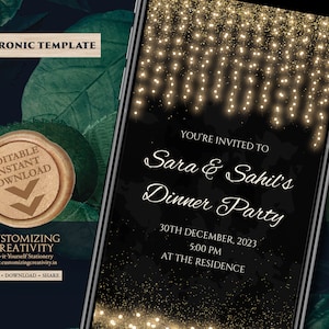Indian party invites & Wedding Dinner Einladung, Indianer Empfang Einladung als Dinner Party Einladung, Indische Cocktail Party Einladung als Indianer Einladung