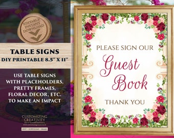 Photo guest book signs Hindu wedding Guestbook sign Indian decor, Indian Guestbook table sign Photo book & Guestbook sign Indian wedding