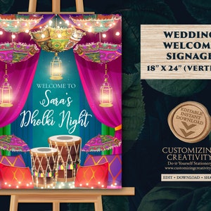 Señales de bienvenida de Dholki como señales de bienvenida de Dholak, señales de decoración musulmana de Dholki y señales de noche de Dholki, señales de noche de Dholak como señales de Punjabi Dholki