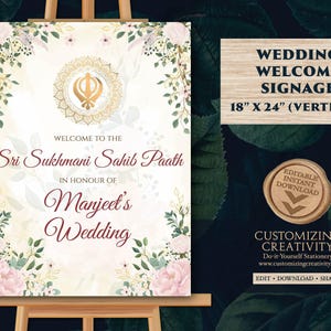 Sukhmani Paath sign as Sukhmani Sahib Path Welcome sign Sikh, Sukhmani Sahib Welcome sign, Sri Sukhmani Sahib Path sign & Sikh Wedding sign
