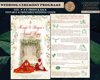 Anand Karaj guide Punjabi as Sikh Wedding program, Sikh ceremony guide & Sikh program, Sikh wedding guide as Anand Karaj programs Sikh guide