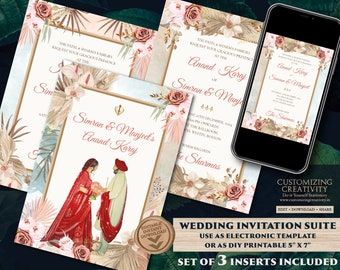 Anand Karaj cards & Sikh invitations, Anand Karaj invites as Sikh Invites, Punjabi invitations as Punjabi invites Anand Karaj invitations