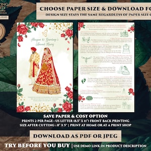 Anand Karaj guide Punjabi Ceremony as Sikh Wedding guide template, Sikh ceremony guide & Sikh ceremony program, Punjabi Wedding program Sikh image 6