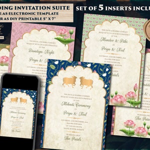 Convite indiano Cartão de casamento hindu, convites Gujarati Kankotri e convites de casamento indianos como hindus convida indianos, convites de casamento indianos