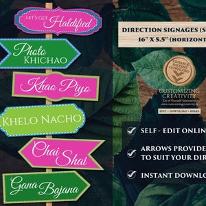 Mehndi Welcome signs as Dholki decor, Mehndi decor & Mehndi Signs, Mehendi decor as Indian wedding decor signs, Haldi decor as Sangeet decor