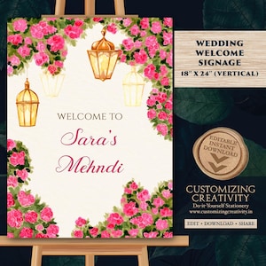 Mehendi decor Mendhi sign as Mehndi welcome signs, Mehndi posters & Mehendi Welcome Sign, Mehndi sign board as Mehendi sign, Mendhi welcome